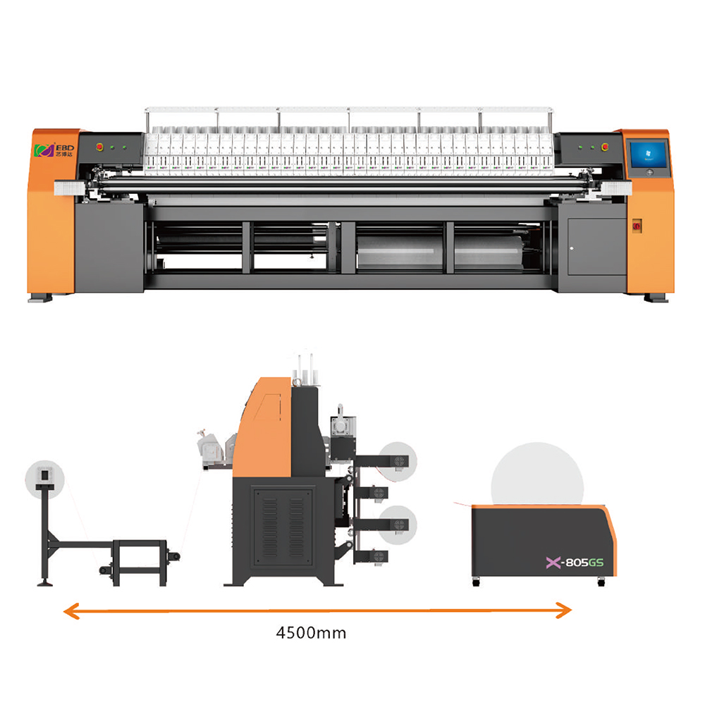 multi head industrial high speed quilting embroidery machine